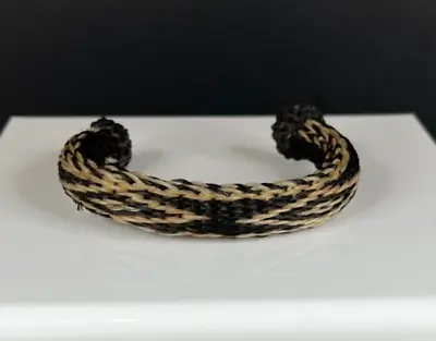 Vintage Hand Made Braided Native American Design Horse Hair Bracelet - 1694 • $39.99