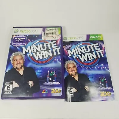 Minute To Win It (Microsoft Xbox 360 2011) Guy Fieri  Family Fun Game • $7.99