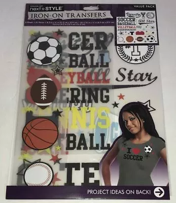 Iron-On Transfers Sports Decals T-Shirt Transfers Next Style New • $3.99