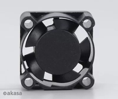 Akasa AK-189BK-2B 25mm Mini Cooling Fan 2-pin Twin Ball Bearing Black • £12.25