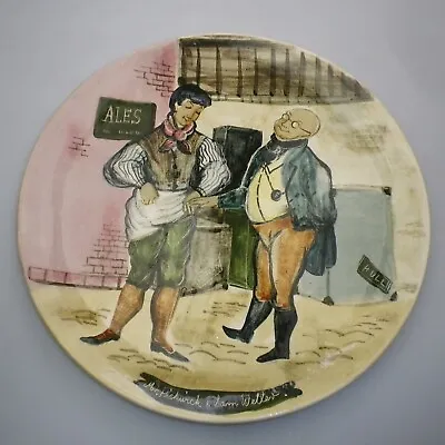 Huge Martin Boyd  Australian  Pottery Charger  Depicting  Dickens Characters  • $120