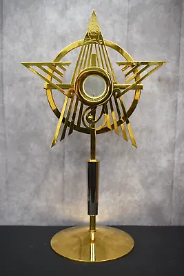 Nice Older Gold Plated Church Monstrance With Sterling Luna (CU649) Chalice Co • $1595