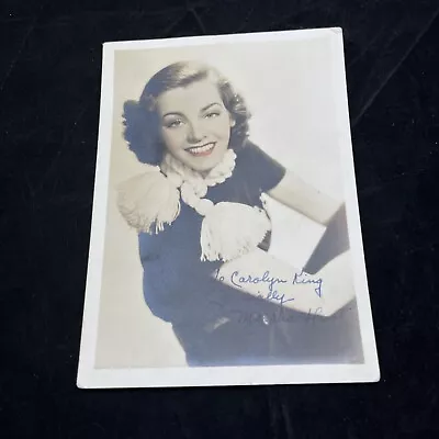 VTG 5x7 Signed Fan Photo Signed By Marsha Hunt Negative Photo 17@129  • $9