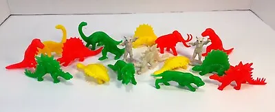 $19.99 • Buy Vintage Cereal Premiums Toy Lot Of 18 Colorful Dinosaurs Small Plastic Toys