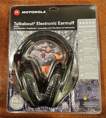 Motorola MHP81 Electronic Hearing Protection Headset Earmuffs Shooting Radio • $29