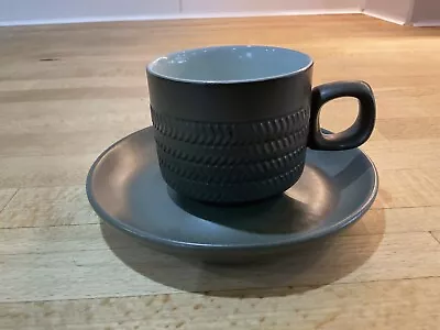 Denby Chevron Cup& Saucer Vgc  • £3