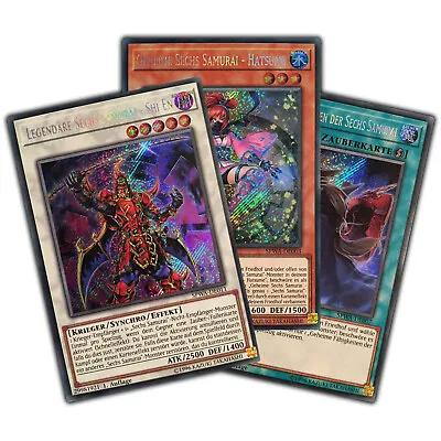 Yugioh!  Six Samurai  Cards To Choose From - German • $1.06