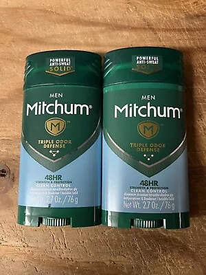 2 Mitchum Adv Control Solid Stick Antiperspirant Deodorant 48hr Free Shipping • $24.99