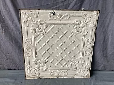 Antique Tin Ceiling  2' X 2' Shabby Tile 24  SQ Chic VTG Crafts 62-23A • $49