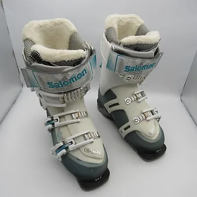 Salomon Quest Energizer 80 W Women's Ski Boots  23.5 Magnesium Backbone - GUC • $58