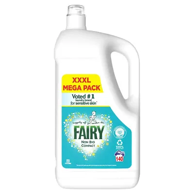 Fairy Non Bio Laundry Liquid 140 Wash 4.34l • £29.89