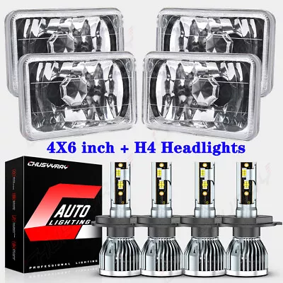 4pcs 4X6  Inch LED Headlights Hi/Lo Beam For Pontiac Trans Am 1998 2000-2002 • $199.99