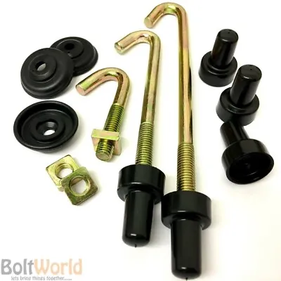 £141.01 • Buy M6 M8, Hook J Bolts + Square Nuts + Spat Washers + Top Hats Zinc Roofing Gutter