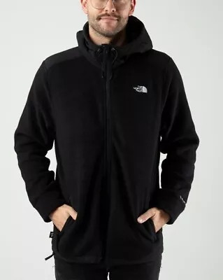 NWT The North Face Men's Alpine Polartec 200 Full Zip Hooded Jacket BLk XL $140 • $96.50