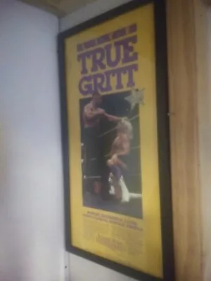 WWF WWE WCW True Grit PPV Wrestling Poster Rare ECW AWA • $400