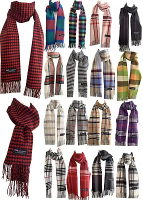 Winter Womens Mens 100% Cashmere Wool Wrap Scarf Made In Scotland Color Scarves • $7.99