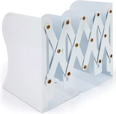 UK Adjustable Bookends File Organizer Storage Book Binder Holder Metal Book End. • £9.90