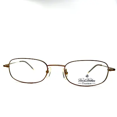 Brooks Brothers B.B.367 1223T Mens Eyeglasses Brushed Gold Titanium 51-20-140 • $69.98