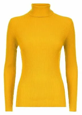 Kids Boys Girls Polo Neck Ribbed Jumper Top Turtle Roll Neck New For 5-13 Years  • £8.99