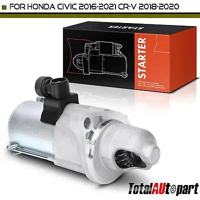 Starter Motor For Honda Civic 2016-2021 CR-V 2018-2020 L4 1.5L 1.6KW 12V CW 16T • $61.99