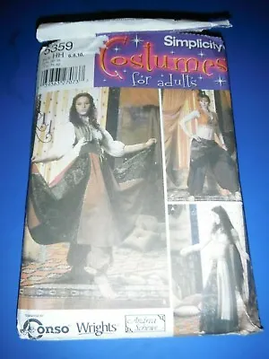 Simplicity Costume Sewing Pattern 5359 Belly Dance Costumes 6 - 12 • £10