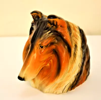 Dog Collie Planter Vase Ceramic Japan E1847 Vintage INARCO • $15