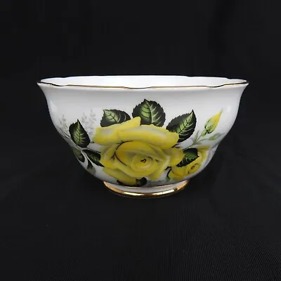 Vintage Colclough Bone China Sugar Bowl 1950's Yellow Rose Pattern 7984 • £2.99