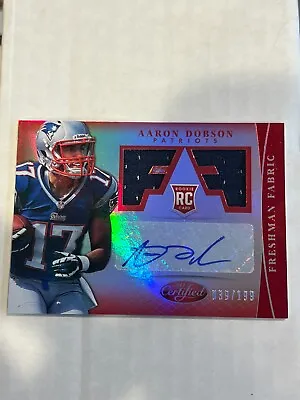 2013 Panini Certified Aaron Dobson Rookie Dual Patch Auto 39/199 SP  Patriots • $10