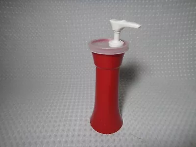 Vintage Tupperware Red Ketchup Pump Despenser Container #718 • $11.99