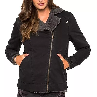 Metal Mulisha Ladies  Radio  Denim Black Jacket Lined Size S • $67.40