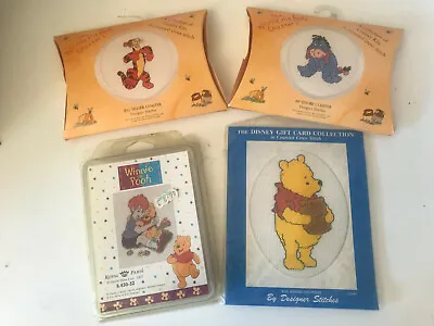 Winnie The Pooh Embroidery Cross Stitch Pattern Tigger Eeyore                 JP • £15.99