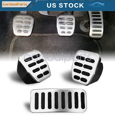 $12.27 • Buy 3PCS Clutch Gas Brake Foot Pedal Cover FOR VW Bora MK3 MK4 Vento Lupo Polo Golf