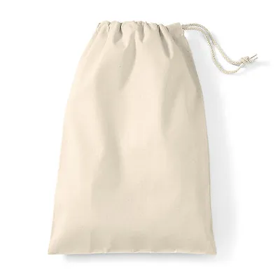100% PLAIN COTTON DRAWSTRING Bags CANVAS TOY STORAGE BAG STORY EXTRA LARGE • £7.99