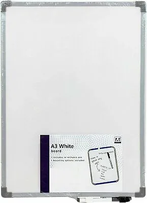 A3 White Board With Re-writable Pen Office School Home Kids Fast & Free Delivery • £13.95