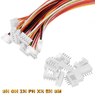 ✅ Micro JST Mini Male 15cm Cable 1.0 1.25 2.0 2.5mm 2-12 Pin SH ZH PH XH • $6.06