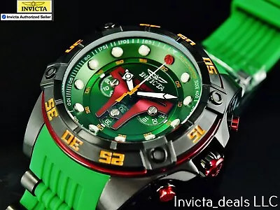 NEW Invicta Men's 52mm Star Wars BOBA FETT Chronograph Limited Edition SS Watch • $79.99