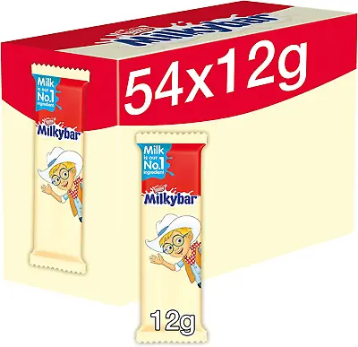 Milkybar White Chocolate Kid Bars 54 X 12 G • £13.33