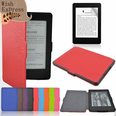 Smart Ultra Slim Magnetic Case Cover For Kindle Paperwhite+Screen Film BK • $16.64