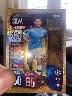 Match Attax Champions League 20/21 David Silva Club Legend #289 • £1.99