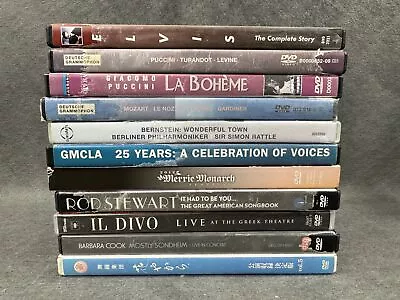 Lot Of 11 Concert/Musical DVDs ~ Actual Items Shown / Read The Description • $19.95