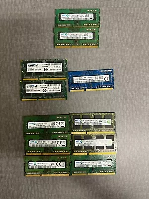 ** Lot Of 11 DDR4 SODIMMs 4GB 8GB Crucial Samsung Micron • $74.99