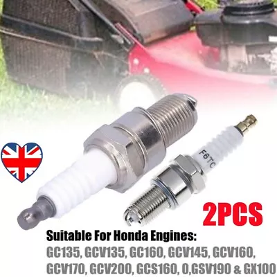 2X F6TC Spark Plug For Various Strimmer Chainsaw Lawnmower Engine Generator UK • £8.89