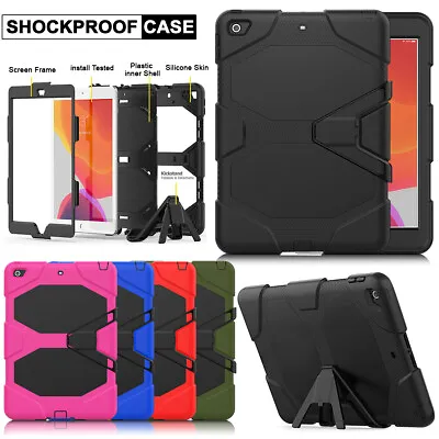 £8.99 • Buy Case For IPad Air 1st 2nd 9.7 10.5 2 3 4 Kids Shockproof Heavy Duty Stand Cover