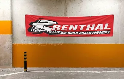 Renthal Banner Flag Motocross Mountain Bike Street ATV  Parts Shop Decor 2X8Ft • $12.59