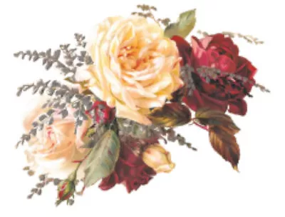 Vintage Image Shabby Roses Furniture Transfers Decoupage Waterslide Decals FL430 • $12.99