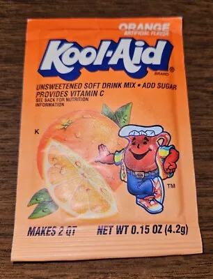 1x Vintage Orange Kool Aid Packet NOS 90's Kraft Foods • $2.95