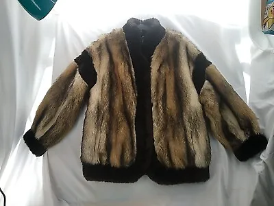 Vtg. Rare Country Pacer Tissavel Fur Coat Lgxl 46 CHEST X30 L X 23  Slv NICE  • $149.99