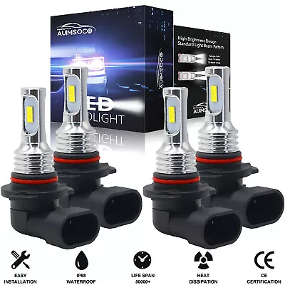 For Volvo V90 1997 1998 4x 9005 9006 Combo LED Headlight High/Low Beam Bulbs Kit • $24.99