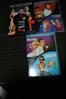 Matt Helm Lounge (Silencers/Wrecking Crew/Ambushers/Murderers Row) OOP Rare DVD • $39.99