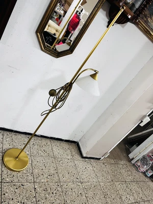 £102.61 • Buy Art Nouveau Adjustable Reading Lamp Brass Bronze Floor Lamp Hallway Lamp Glass Bow
